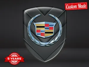 Cadillac Pegatina Silicona Edición Exclusiva Etiquetas Cúpula ST